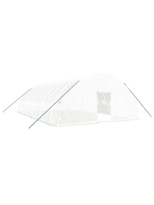 Siltumnīca ar tērauda rāmi, balta, 60 m², 10x6x2,85 m