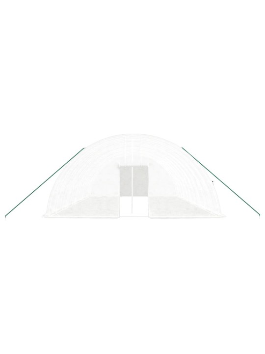 Siltumnīca ar tērauda rāmi, balta, 60 m², 10x6x2,85 m