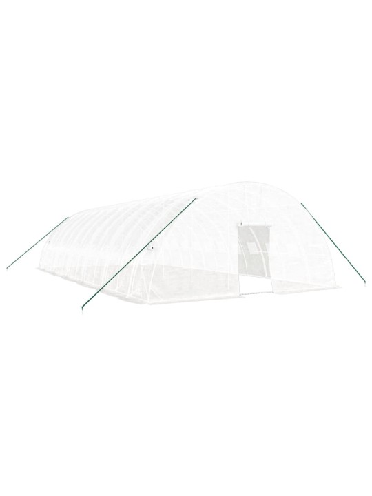 Siltumnīca ar tērauda rāmi, balta, 72 m², 12x6x2,85 m
