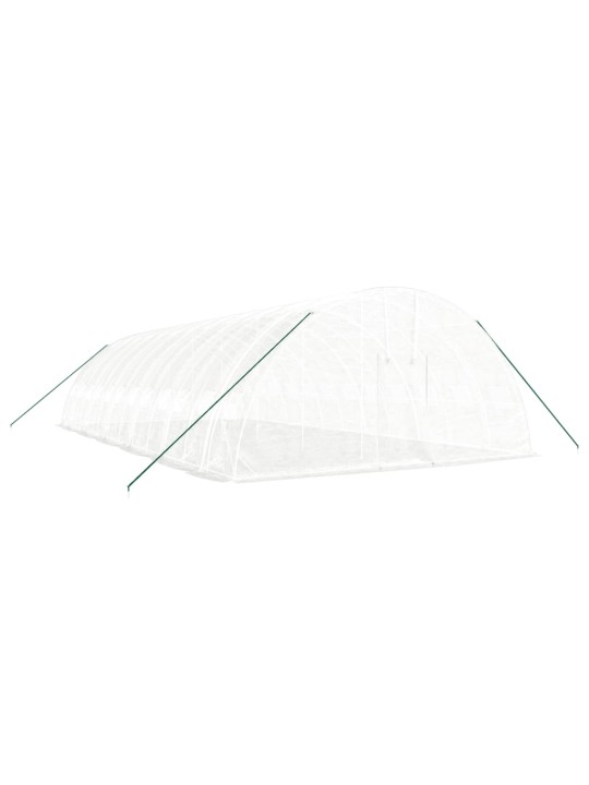 Siltumnīca ar tērauda rāmi, balta, 72 m², 12x6x2,85 m