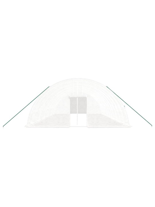 Siltumnīca ar tērauda rāmi, balta, 72 m², 12x6x2,85 m