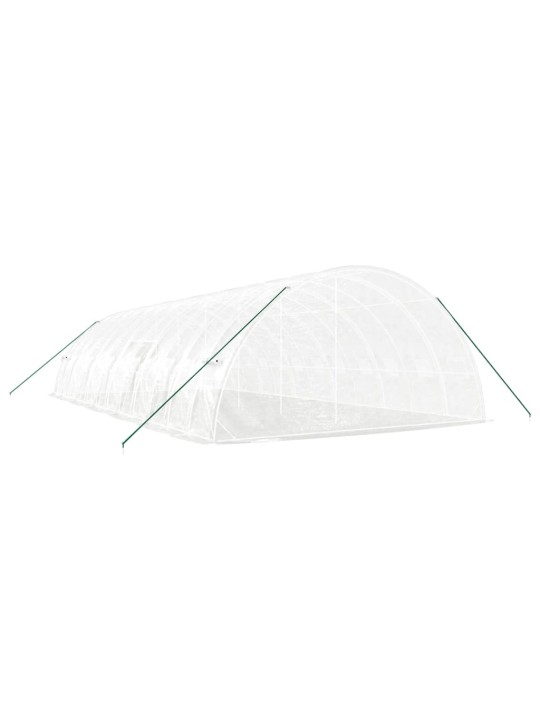 Siltumnīca ar tērauda rāmi, balta, 72 m², 12x6x2,85 m