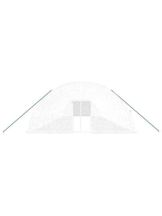 Siltumnīca ar tērauda rāmi, balta, 108 m², 18x6x2,85 m