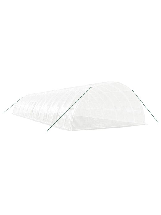Siltumnīca ar tērauda rāmi, balta, 108 m², 18x6x2,85 m