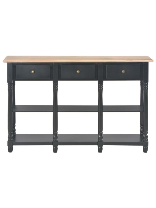 Konsoles galdiņš, melns, 110x30x76 cm, inženierijas koks