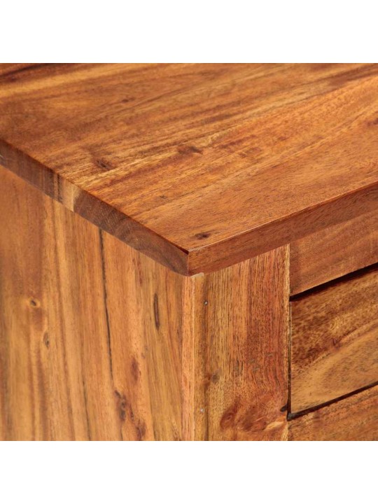 Puse brūna 100 x 30 x 50 cm akācijas masīvkoks