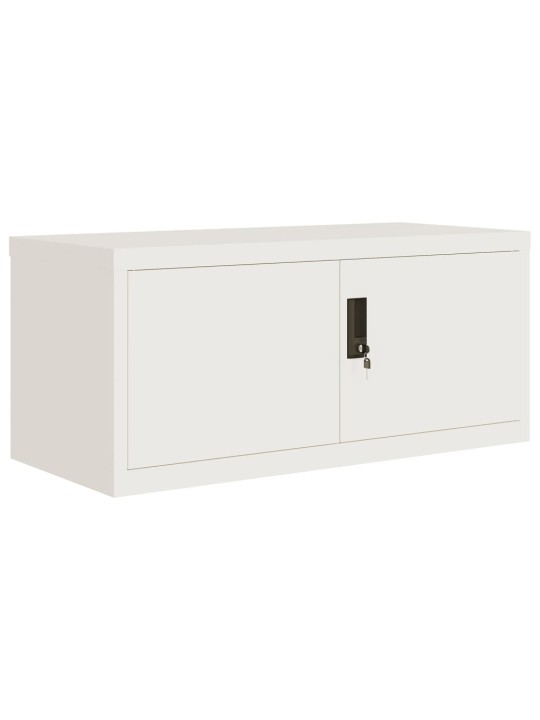 Dokumentu skapis, balts, 90x40x220 cm, tērauds