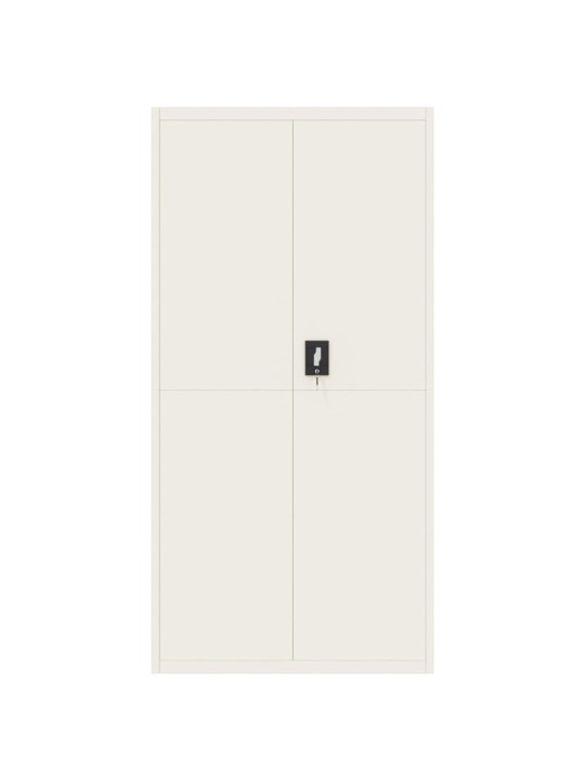 Dokumentu skapis, balts, 90x40x220 cm, tērauds