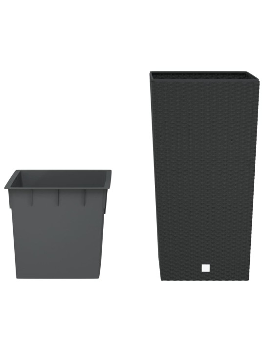 Puķu kaste ar izņemamu ieliktni, antracītpelēka, 21 /49 l, pp