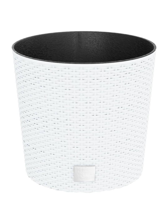 Puķu kaste ar izņemamu ieliktni, balta,15/15,3l, pp rotangpalma
