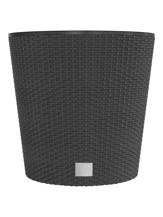 Puķu kaste ar izņemamu ieliktni, pelēka, 35 /37,5 l, pp