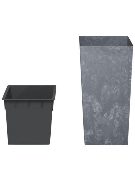 Puķu kaste ar izņemamu ieliktni, pelēka, 21/49 l, pp