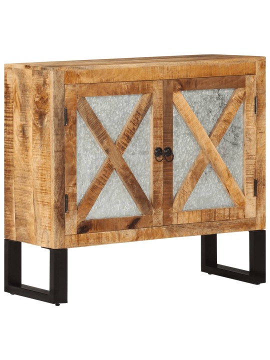 Kumode, 80x30x71 cm, neapstrādāts mango masīvkoks un metāls