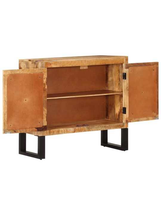 Kumode, 80x30x71 cm, neapstrādāts mango masīvkoks un metāls