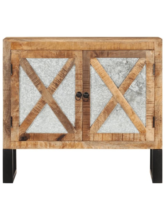 Kumode, 80x30x71 cm, neapstrādāts mango masīvkoks un metāls