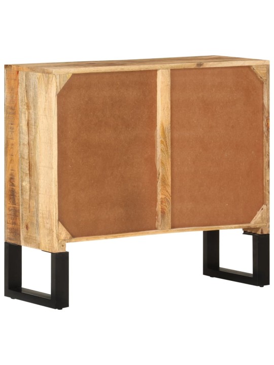 Kumode, 80x30x71 cm, neapstrādāts mango masīvkoks un metāls