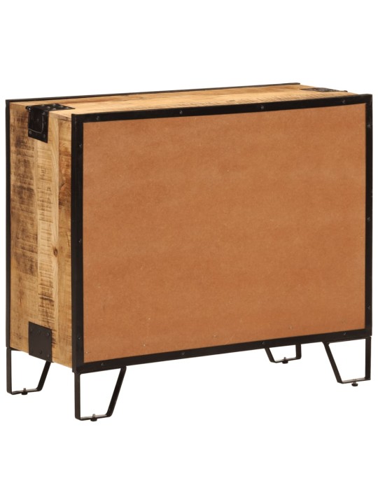 Kumode, 80x31x66 cm, neapstrādāts mango masīvkoks un metāls