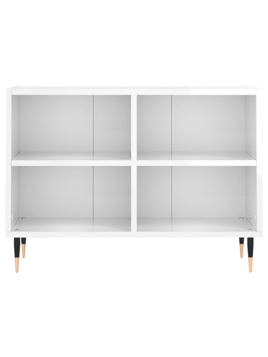 Tv skapītis, spīdīgi balts, 69,5x30x50 cm, inženierijas koks