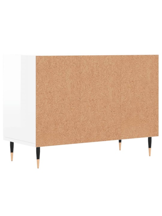 Tv skapītis, spīdīgi balts, 69,5x30x50 cm, inženierijas koks