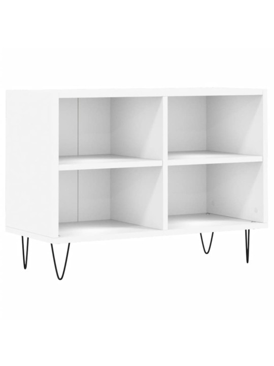 Tv plauktiņš, balts, 69,5x30x50 cm, inženierijas koks