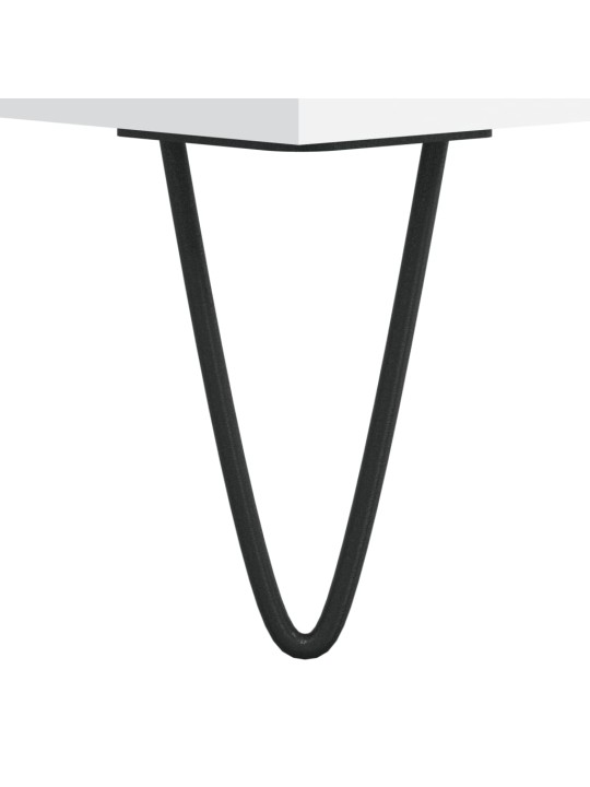 Tv plauktiņš, balts, 69,5x30x50 cm, inženierijas koks