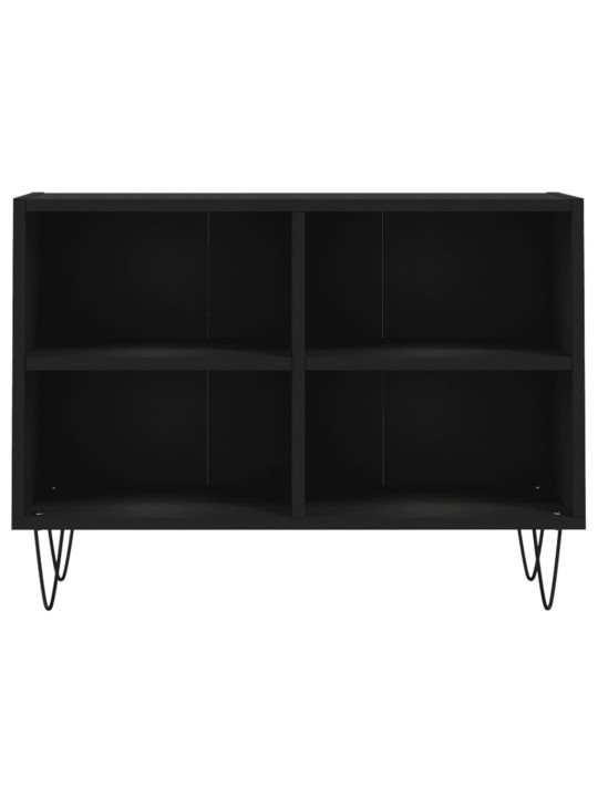 Tv plauktiņš, melns, 69,5x30x50 cm, inženierijas koks