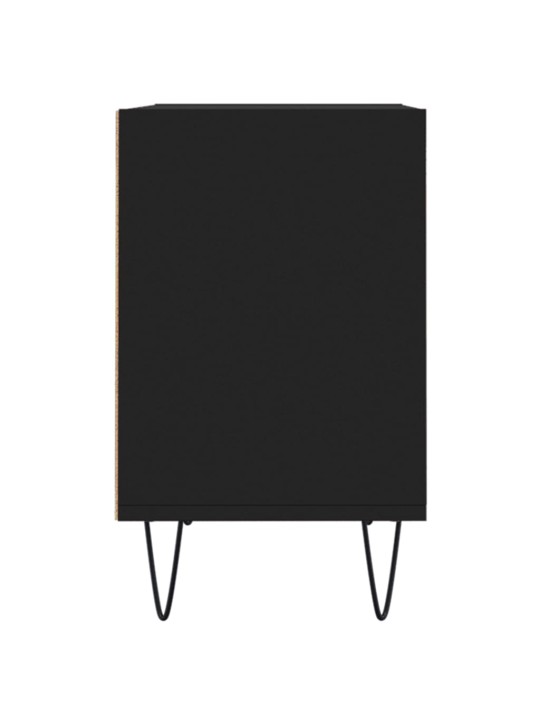 Tv plauktiņš, melns, 69,5x30x50 cm, inženierijas koks