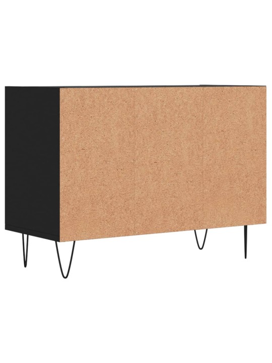 Tv plauktiņš, melns, 69,5x30x50 cm, inženierijas koks