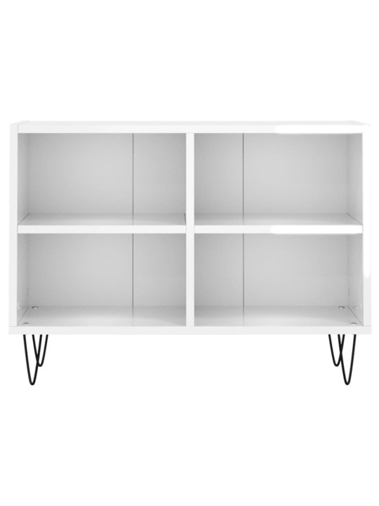 Tv skapītis, spīdīgi balts, 69,5x30x50 cm, inženierijas koks