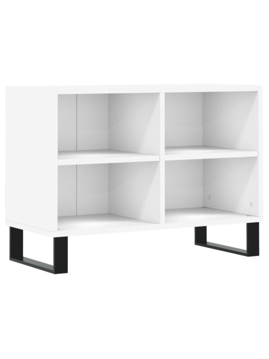 Tv plauktiņš, balts, 69,5x30x50 cm, inženierijas koks