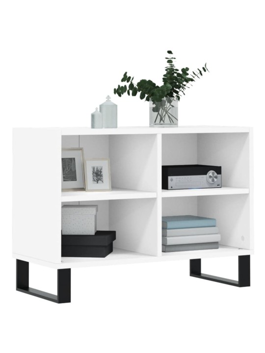 Tv plauktiņš, balts, 69,5x30x50 cm, inženierijas koks