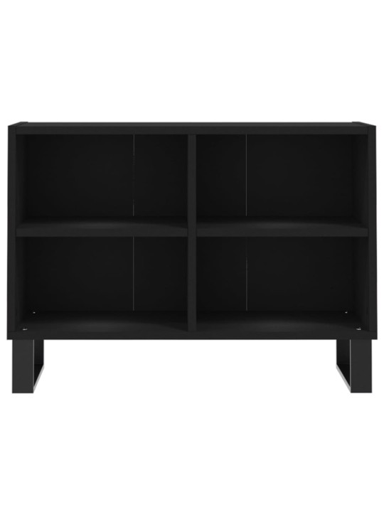 Tv plauktiņš, melns, 69,5x30x50 cm, inženierijas koks