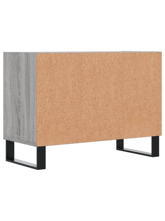 Tv skapītis, pelēka ozolkoka, 69,5x30x50 cm, inženierijas koks