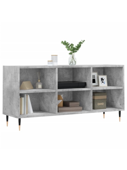 Tv skapītis, betona pelēks, 103,5x30x50 cm, inženierijas koks