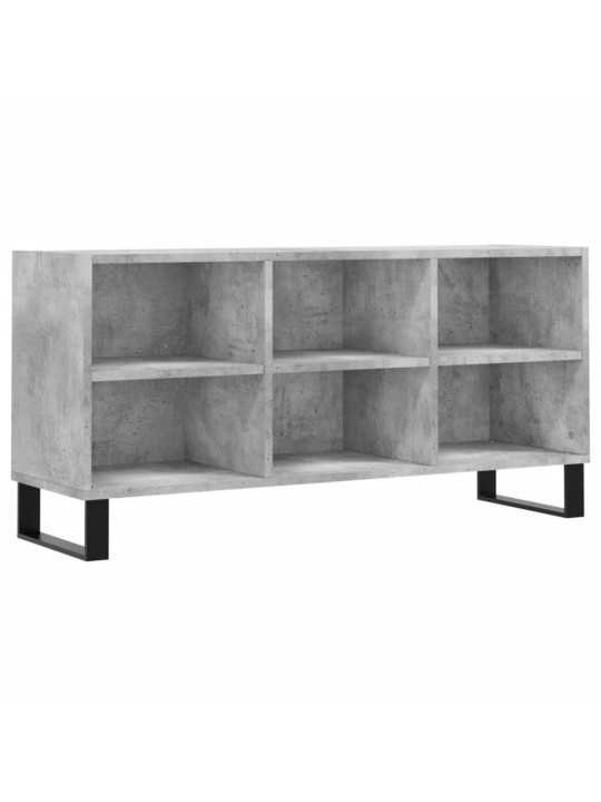 Tv skapītis, betona pelēks, 103,5x30x50 cm, inženierijas koks