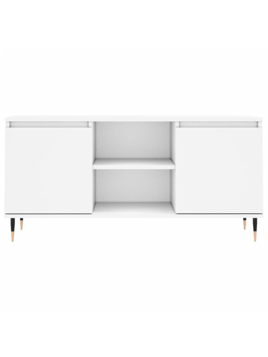 Tv skapītis, balts, 104x35x50 cm, inženierijas koks