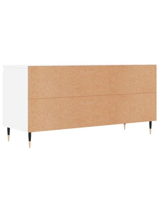 Tv skapītis, balts, 104x35x50 cm, inženierijas koks