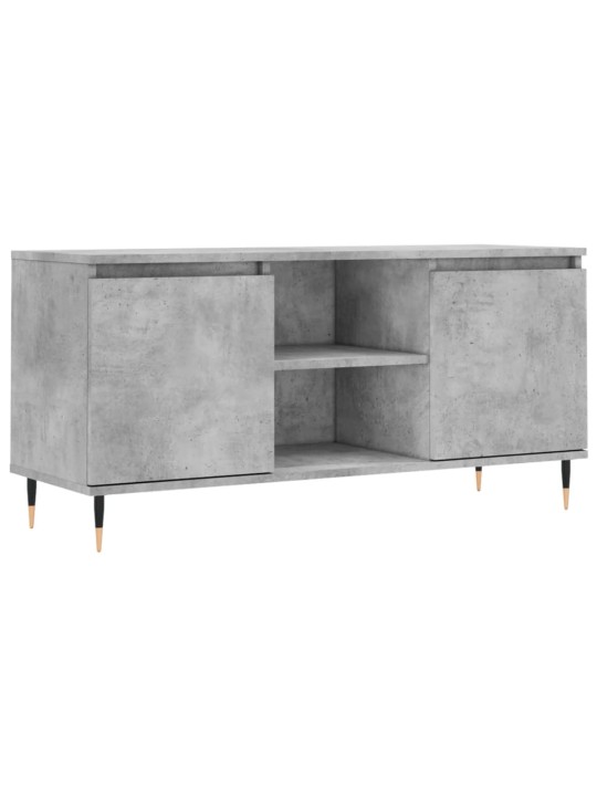 Tv skapītis, betona pelēks, 104x35x50 cm, inženierijas koks
