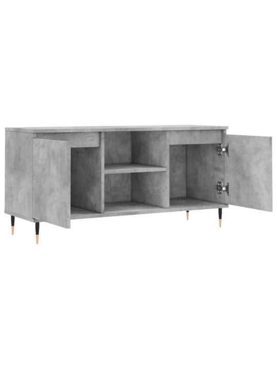 Tv skapītis, betona pelēks, 104x35x50 cm, inženierijas koks