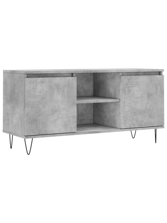 Tv skapītis, betona pelēks, 104x35x50 cm, inženierijas koks