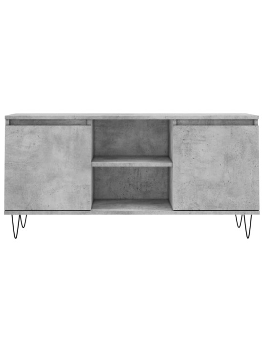 Tv skapītis, betona pelēks, 104x35x50 cm, inženierijas koks