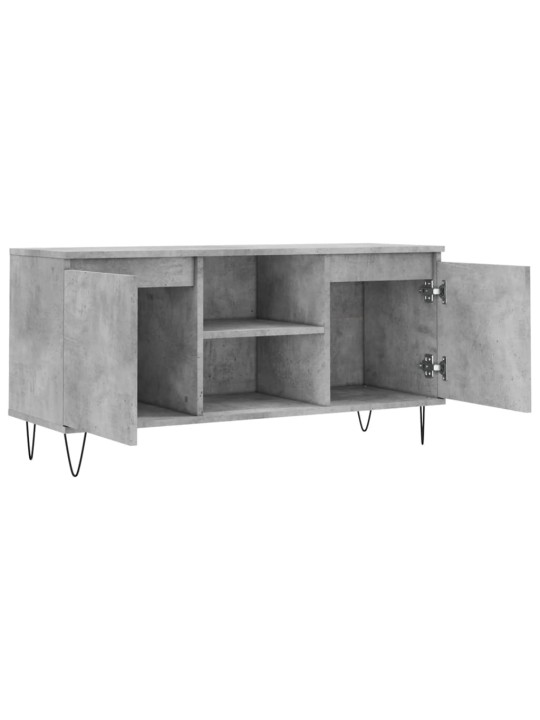 Tv skapītis, betona pelēks, 104x35x50 cm, inženierijas koks