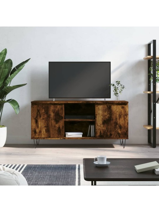 Tv skapītis, ozolkoka krāsa, 104x35x50 cm, inženierijas koks