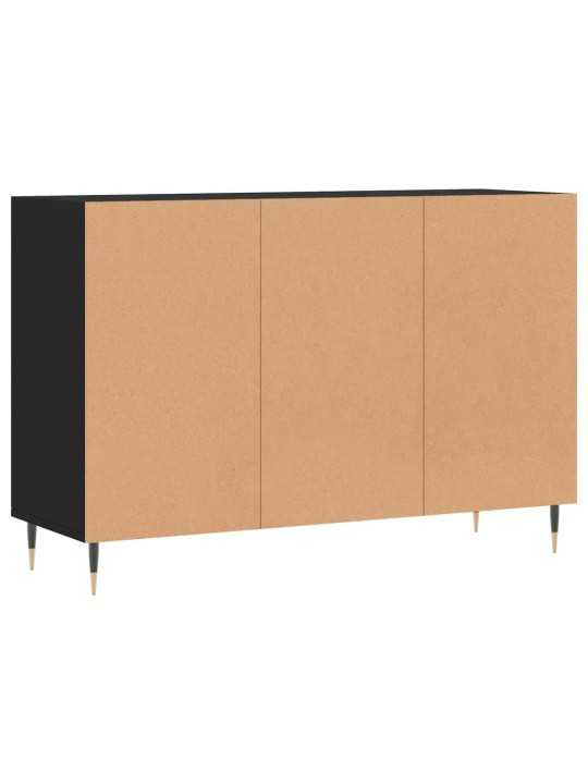 Kumode, melna, 103,5x35x70 cm, inženierijas koks