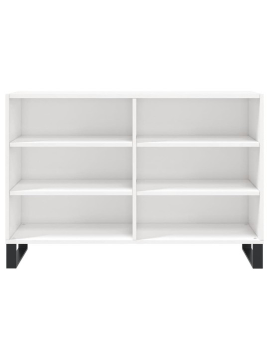 Kumode, spīdīgi balta, 103,5x35x70 cm, inženierijas koks