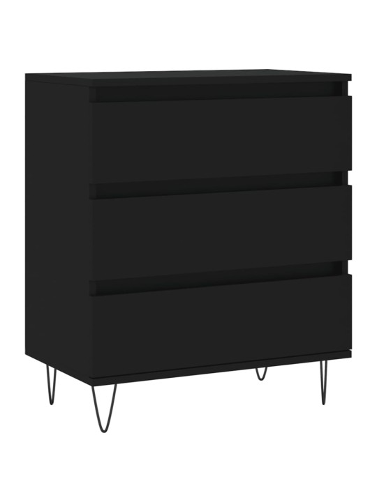 Kumode, melns, 60x35x70 cm, inženierijas koks