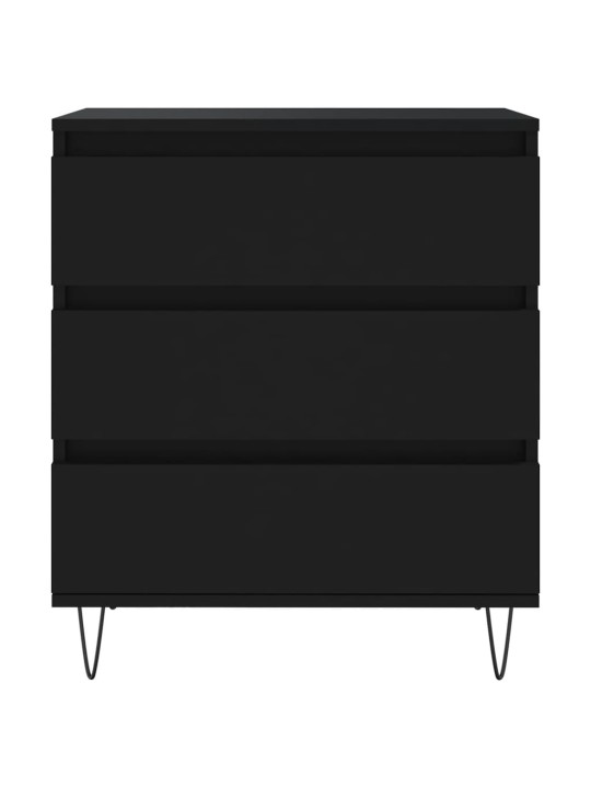Kumode, melns, 60x35x70 cm, inženierijas koks