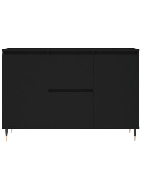 Kumode, melna, 104x35x70 cm, inženierijas koks