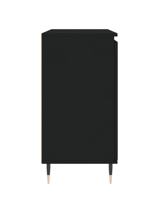Kumode, melna, 104x35x70 cm, inženierijas koks