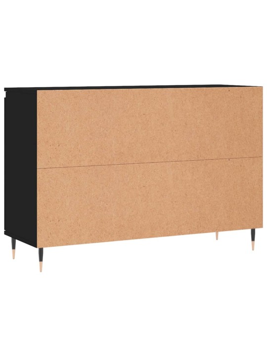 Kumode, melna, 104x35x70 cm, inženierijas koks
